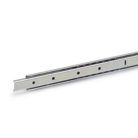 Otto Ganter Telescopic Slide with Partial Extension Load Capacity up to 280 N, GN 1400